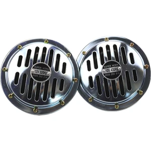 Dı dıt korna 12v rölesiz super ton büyük krom  set / SSKO71
