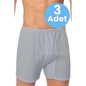 Erkek Rahat Kesim 3'lü Paçalı Pamuklu Külot