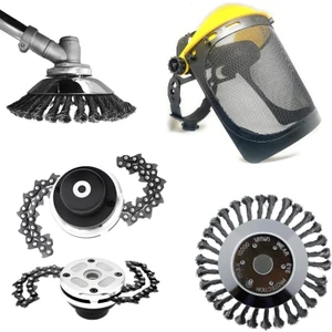 Tırpan Zincirli Başlık – Telli Fırça – Profesyonel Ayaralanabilir Maske 3’lü Bahçivan Seti