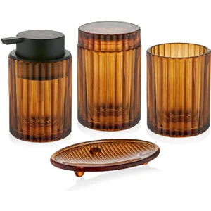 The Mia Vinka Banyo Seti 4 Parça Amber 300 ml