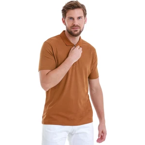 Vizon Regular Fit Jakarlı Polo Yaka Fermuarlı Tişört