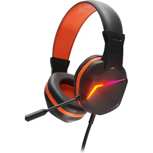 PGS101 Kablolu Kulak Üstü LED Aydınlatma Hareketli Mikrofon Gaming Oyuncu Kulaklık Siyah