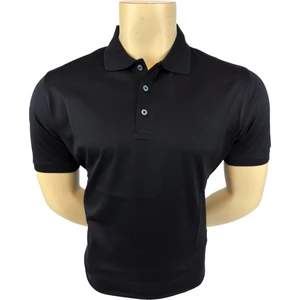 Sabri Özel Erkek T-Shirt Merserize Kısa Kol Polo Yaka Silik Çizgi Desen