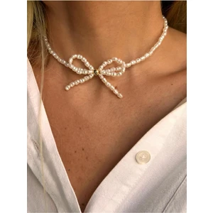 Incili Fiyonk Kolye 35CM + 5cm Uzatma