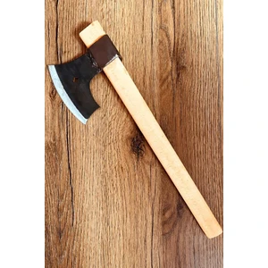 Tiesa Home 45 cm Ahşap Kayın Saplı Metal Nacak Odun Kemik Kesme Kırma Kamp Baltası