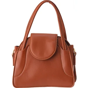 3014 Mini Kapak Detay El Çantası Taba