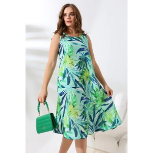 Yazlık Askılı Viskon Elbise 2691