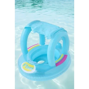 Tenteli Güneş Korumalı Baby Float Oturaklı Bebek Flatörü 72 Cm-Ayak Geçmeli Bebek Yüzme Simidi
