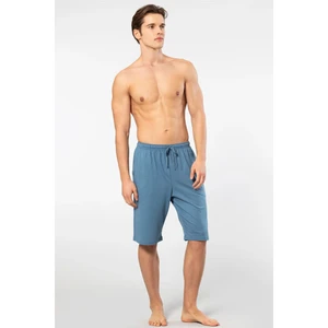 2172 Erkek Modal Tek Bermuda Pijama Altı-Indigo