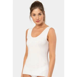 906 Kadın Lazer Kesim Pamuklu Atlet-Beyaz