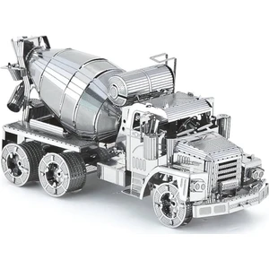 Dıy 3D Metal Puzzle Mixer Truck Çimento Kamyonu 85 Parça Hediyelik Maket 14+Yaş