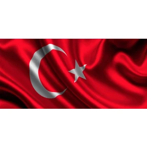 100X150 cm Saten Kumaş Türk Bayrağı