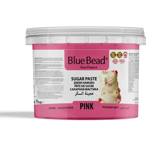 Blue Bead Pembe Şeker Hamuru 1 kg