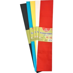 Krepon Kağıdı 5 Renk/ 10 Adet Karışık