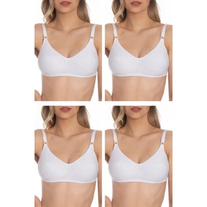 (4 adet) Pedli Kaplı Balensiz Telsiz Toparlayıcı Kadın Penye Sütyen 3301