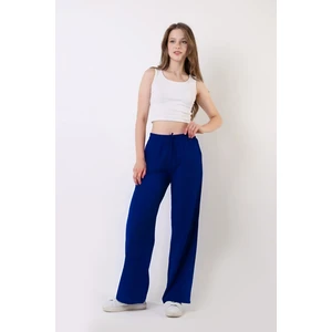 CMZ Collection Kadın Yüksek Bel Bürümcük Kumaş Trend Palazzo Pantolon