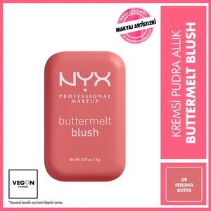 NYX Professional Makeup Buttermelt Blush Kremsi Pembe Pudra Allık - 09 Feelin Butta