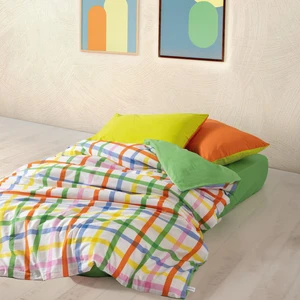 Cozy Home Popping Colors Tek Kişilik Lastikli Çarşaflı Nevresim Takımı Hype Yeşil