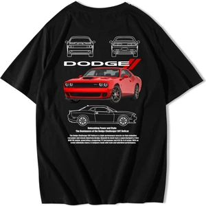 BRZ Collection Oversize Dodge Challenger Srt Hellcat T-Shirt