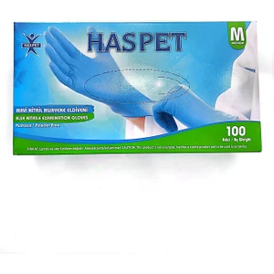 Haspet Haspetmavi Nitrilmuayene Eldiveni