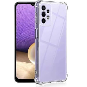 Galaxy A13 4g Uyumlu Şeffaf Silikon Kılıf Darbe Önleyici Köşe ve Kamera Korumalı Yüksek Koruma