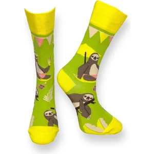 Tekli Yeşil Renkli Bay/bayan Unisex Esnek Nem Alabilen Pamuklu Koala Desenli Soket Çorap