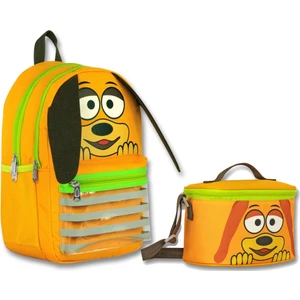 Ümit Çanta Cennec Sallanan Kulaklar Ilkokul Sırt Çantası ve Beslenme Çantası Seti - Erkek Çocuk - Sarı