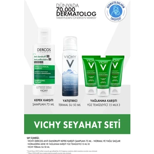 Seyahat Seti: Normal/Yağlı Saçlar Kepek Karşıtı Şampuan 75 Ml+ Hediye Termal Su Ve Temizleyici