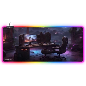 PGS307 Rgb Aydınlatma Kaydırmaz Taban Ergonomik Desenli Gaming Oyuncu Mouse Pad