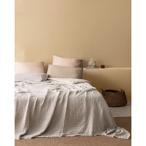 Madame Coco Grania Tek Kişilik Pamuklu Yatak Örtüsü - Bej
