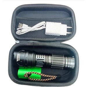 WS-315 Profesyonel Şarjlı Avcı El Feneri 50 Watt 9800 Mah Pil, Ultra Güçlü Metal El Feneri