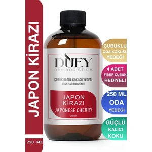 250ML Japon Kirazı Çubuklu Oda Kokusu Yedeği , Bambu Oda Kokusu Yedeği Oda Kokusu Yedek Dolum Şişe