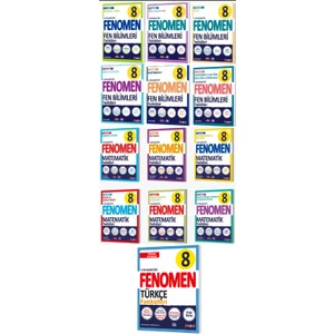 Fenomen 8 Türkçe + Fen + Matematik Fasıküllerı ( Toplam 3 Lü Set )