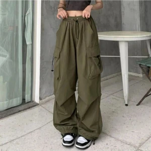 Y2K Harajuku Ekstra Salaş Kargo Pantolon