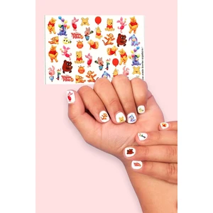 Le Mabelle Çok Renkli Winnie The Pooh Kız Çocuk Tırnak Sticker