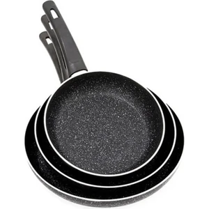 3lü Granit Tava Seti 18-22-26CM
