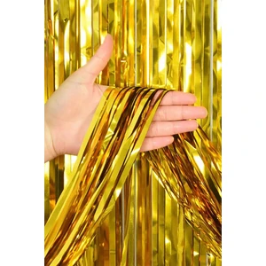 Le Mabelle Altın  Parlak Saçak Perde Parti Süsü