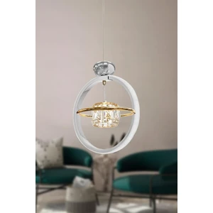 Eray Aydınlatma Sl001 Krom Taşlı Led Avize(Beyaz Işık -Sarı Işık - Gün Işığı)