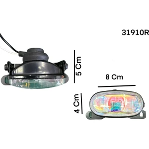 2 Adet Metal Kasa Sis Lambasi Rainbow Colormatik Cam 12 Volt