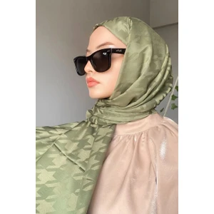 Flora Tekstil Kazayağı Desen Ipeksi Jakar Şal - Abiye Şal 180X 70 JKR24147