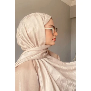 Flora Tekstil Kazayağı Desen Ipeksi Jakar Şal - Abiye Şal 180X 70 JKR24147