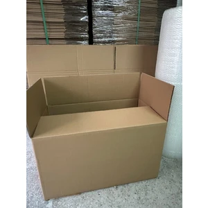 Aybaş Kağıtçılık Kutu Taşınma Seti, 80X50X50 7 Li Çift Oluklu Boş Karton , Bandı, Balonlu Naylon