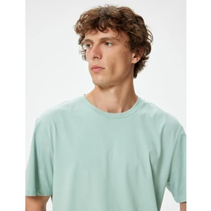 Basic Tişört Kısa Kollu Bisiklet Yaka Pamuklu