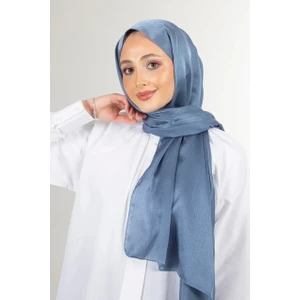 Flora Tekstil Krep Şifon Şal Açık Mavi 210X 75 FLR241433