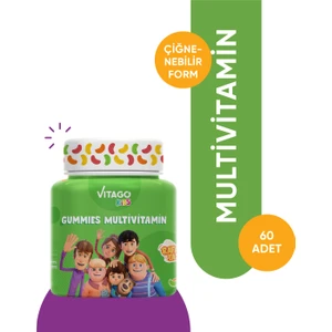 Kids Gummies Multivitamin Multimineral İçeren Çiğnenebilir Form Takviye Edici Gıda