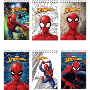 Spider-Man A7 42 Yaprak Spiralli Bloknot