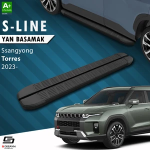 Ssangyong Torres S-Line Siyah Yan Basamak 183 Cm 2023 Üzeri A+ Kalite