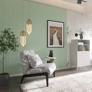 Renkli Duvarlar 16x290cm 1 Adet Atc Ördek Başı Yeşil Prefabrik Ofis Konut Dekoratif Pvc Kaplama Lambiri Duvar Paneli