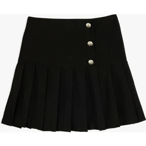 Basic Pileli Etek Beli Lastikli