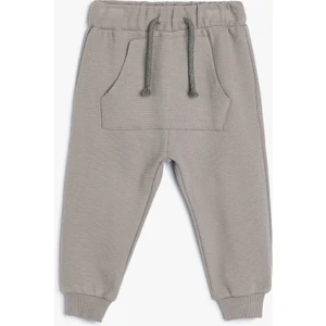 Basic Jogger Eşofman Altı Kanguru Cepli Beli Bağlamalı